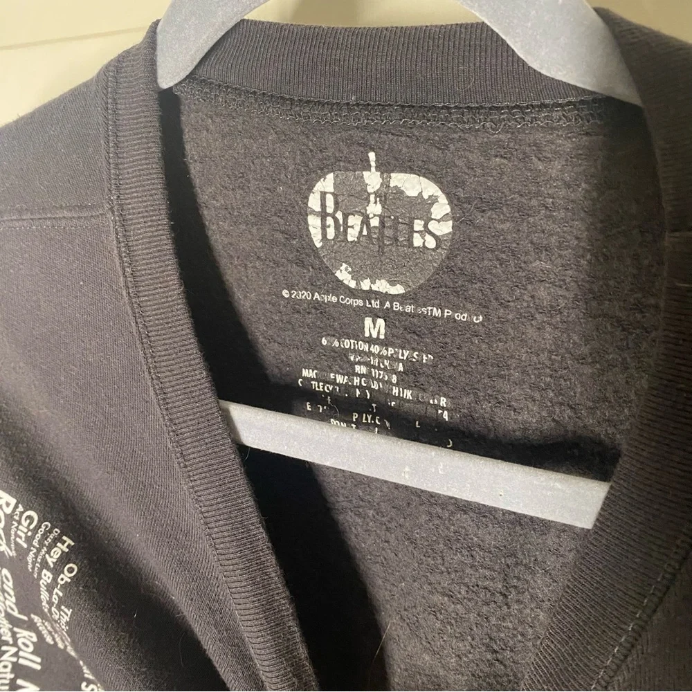 Black The Beatles Sweatshirt Medium Women - Picture 2 of 6